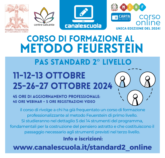 Corso PAS Standard 2° livello, ottobre 2024